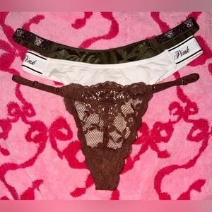 New With Tag Bundle Of 3 Victoria’s Secret Panties